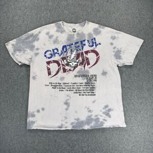 Grateful Dead Gray Tie Dye Knickerbocker Arena 1990 Tour T Shirt Men’s XL